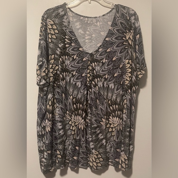 Croft & Barrow Ladies Short Sleeved Tunic Top Sz 3X - Picture 1 of 4